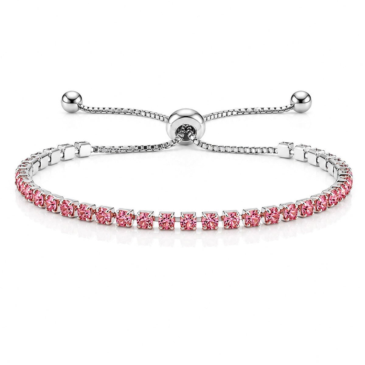 Pulsera de circonio Hip Hop para hombre y mujer