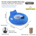 PowerFloat – Silla Inflable con Propulsor Eléctrico para Piscina y Lago