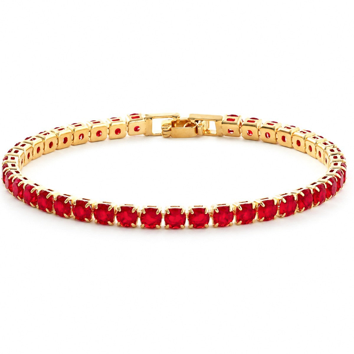 Pulsera de circonio Hip Hop para hombre y mujer