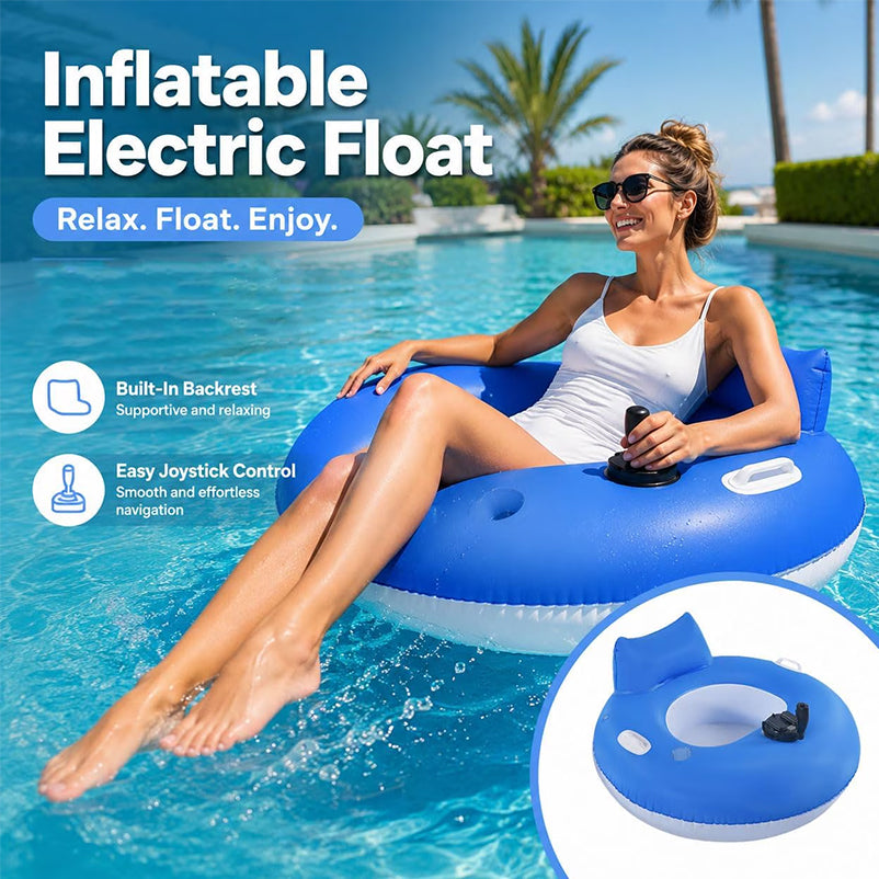 PowerFloat – Silla Inflable con Propulsor Eléctrico para Piscina y Lago