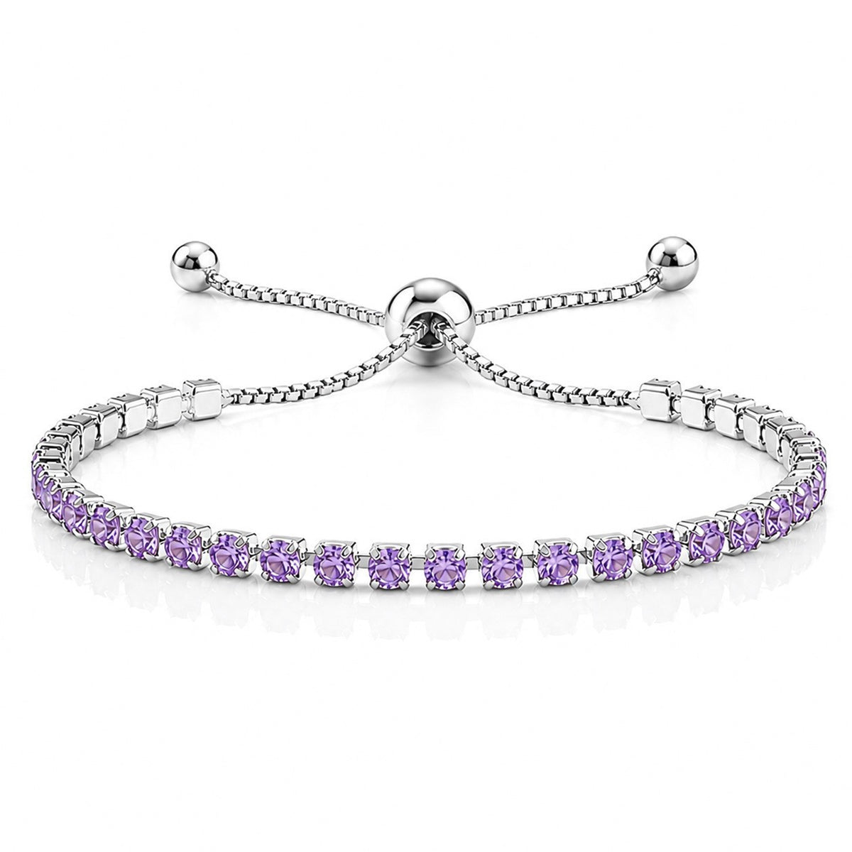 Pulsera de circonio Hip Hop para hombre y mujer