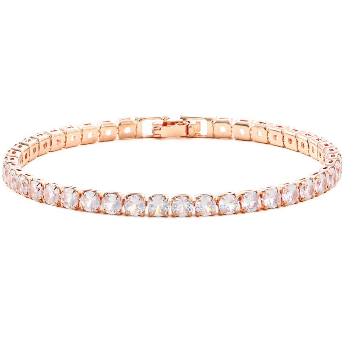 Pulsera de circonio Hip Hop para hombre y mujer