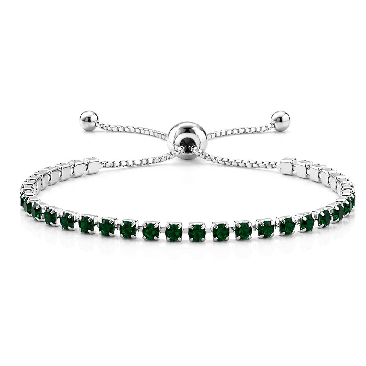 Pulsera de circonio Hip Hop para hombre y mujer
