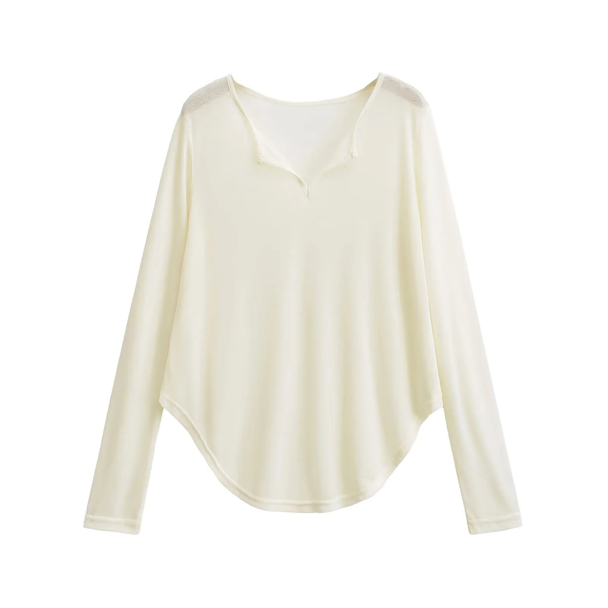 Loose medium length facial mask T-shirt
