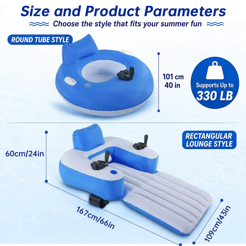 PowerFloat – Silla Inflable con Propulsor Eléctrico para Piscina y Lago