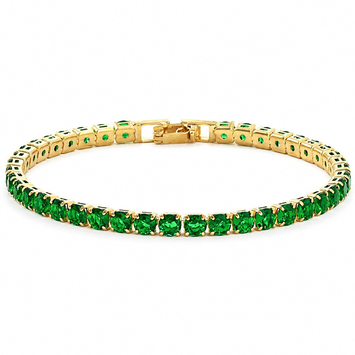 Pulsera de circonio Hip Hop para hombre y mujer