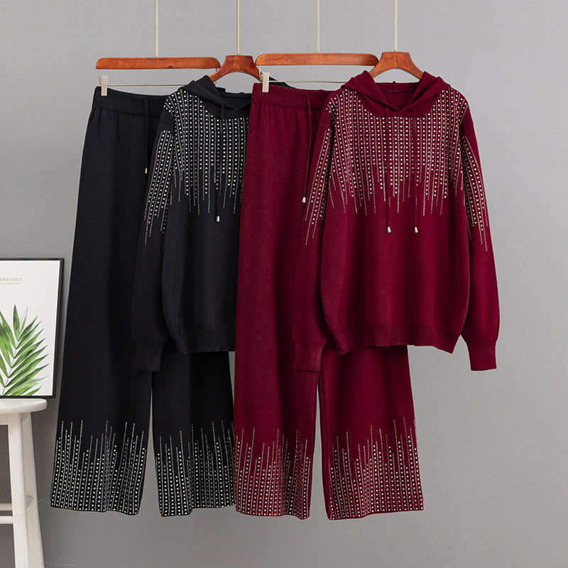Conjunto Holgado con Suéter de Cuello Alto