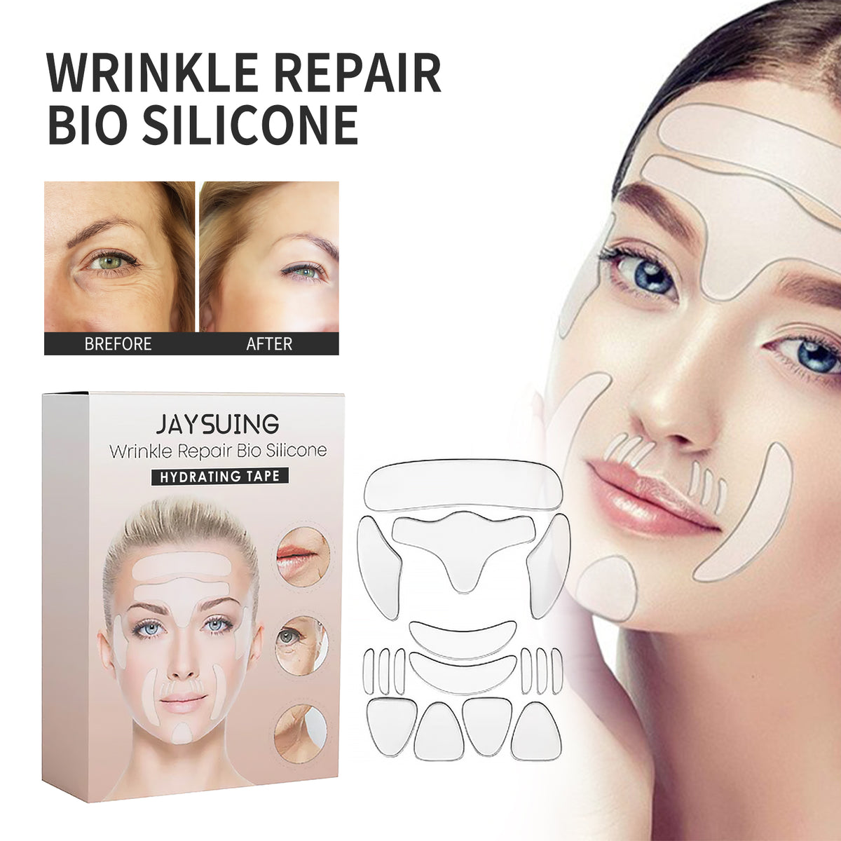 Parches Reafirmantes Faciales Antiarrugas – Lifting y Tensión de la Piel