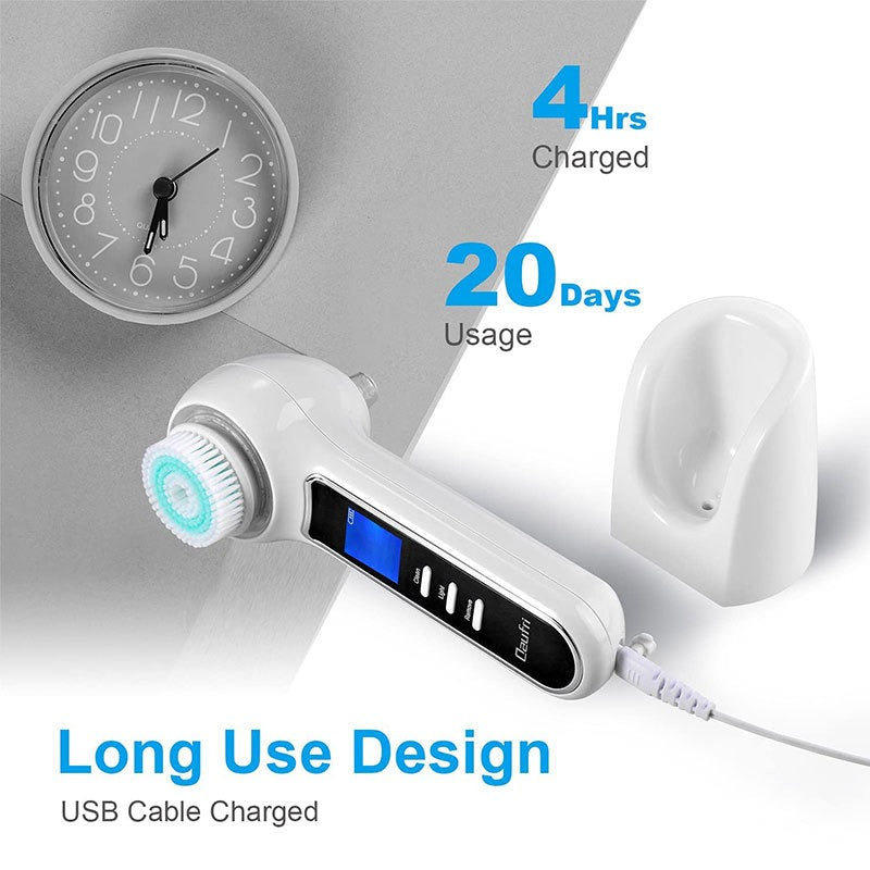 Cepillo Limpiador Facial Eléctrico 3 en 1 con Vibración Sónica – Impermeable