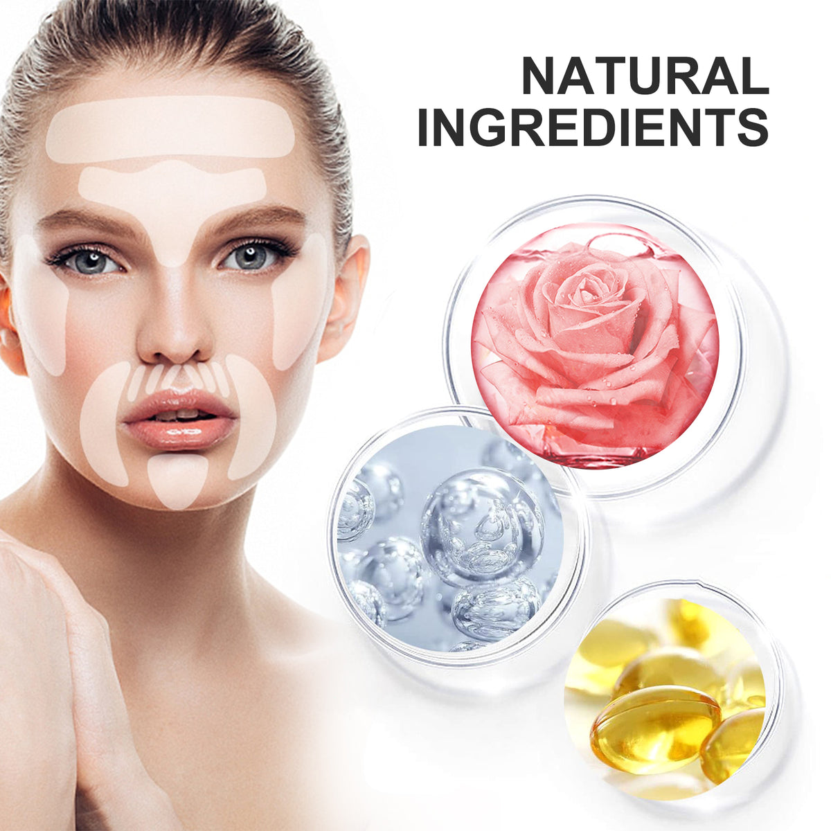 Parches Reafirmantes Faciales Antiarrugas – Lifting y Tensión de la Piel