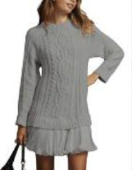 Suéter de Punto Casual con Patrón de Cable para Mujer – 10 Colores