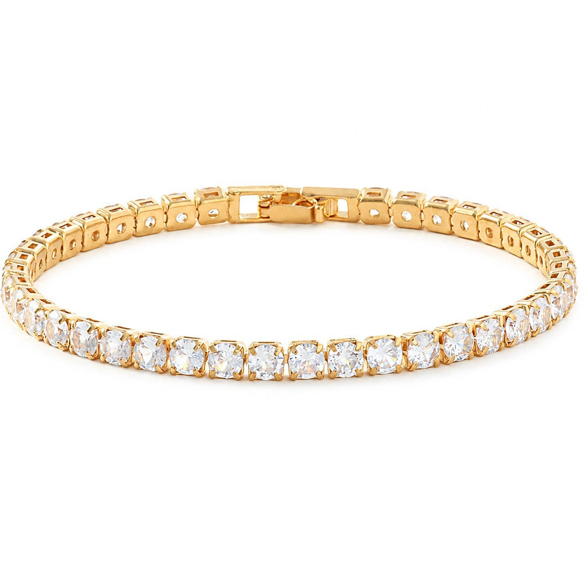 Pulsera de circonio Hip Hop para hombre y mujer