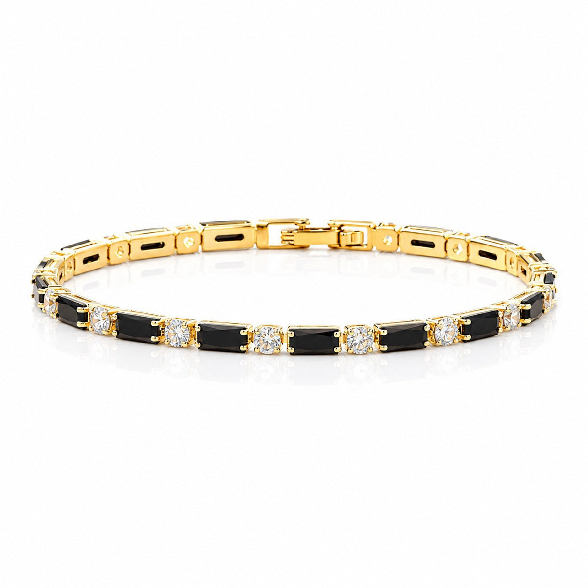 Pulsera de circonio Hip Hop para hombre y mujer