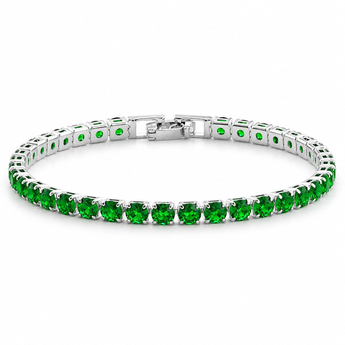 Pulsera de circonio Hip Hop para hombre y mujer