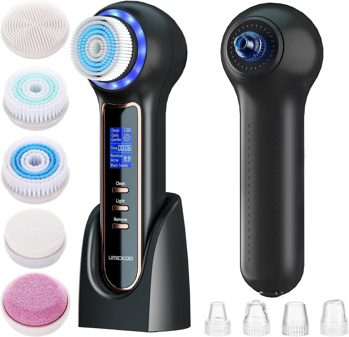 Cepillo Limpiador Facial Eléctrico 3 en 1 con Vibración Sónica – Impermeable