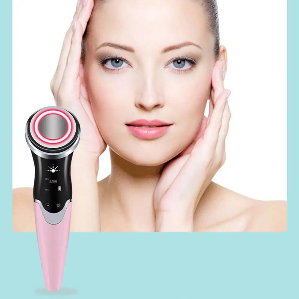 Masajeador Facial LED con Electroporación y Foton Terapia – Antiedad y Lifting