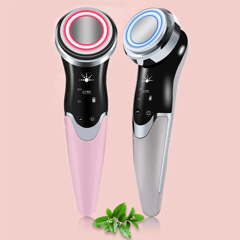 Masajeador Facial LED con Electroporación y Foton Terapia – Antiedad y Lifting