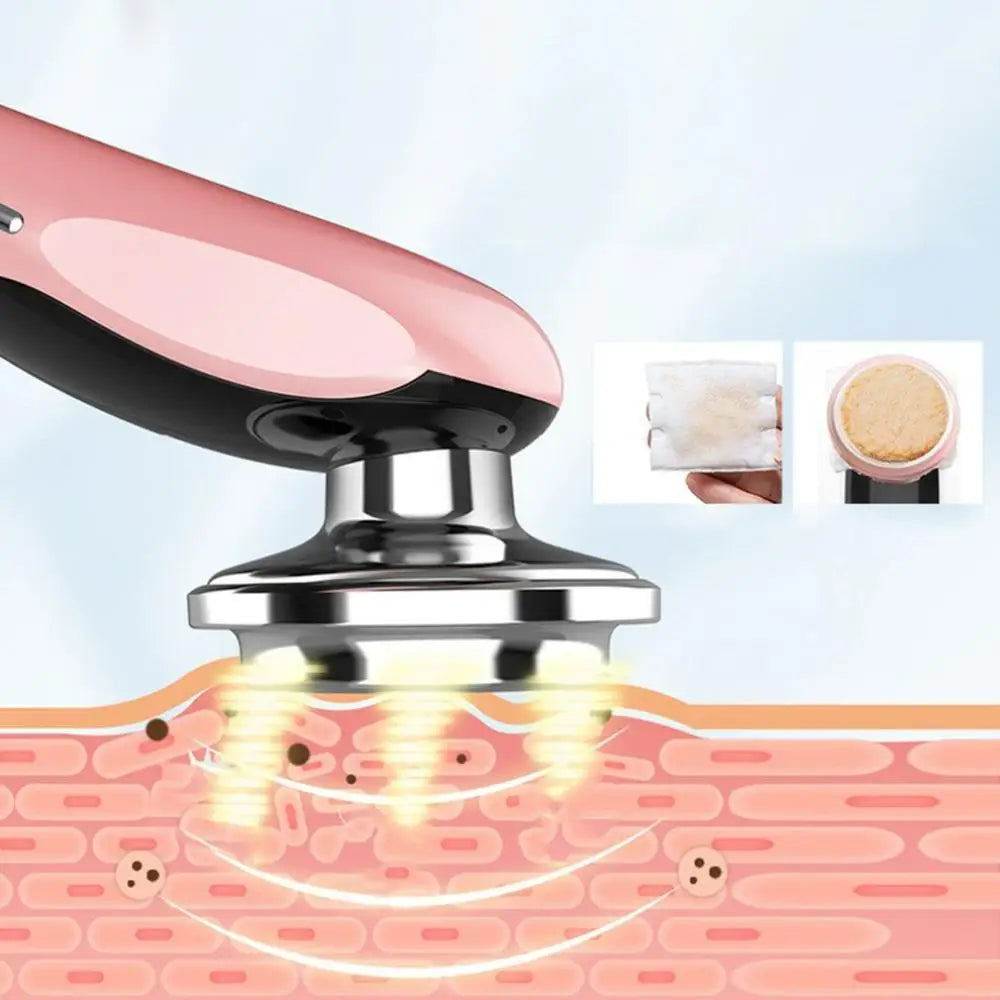 Masajeador Facial LED con Electroporación y Foton Terapia – Antiedad y Lifting